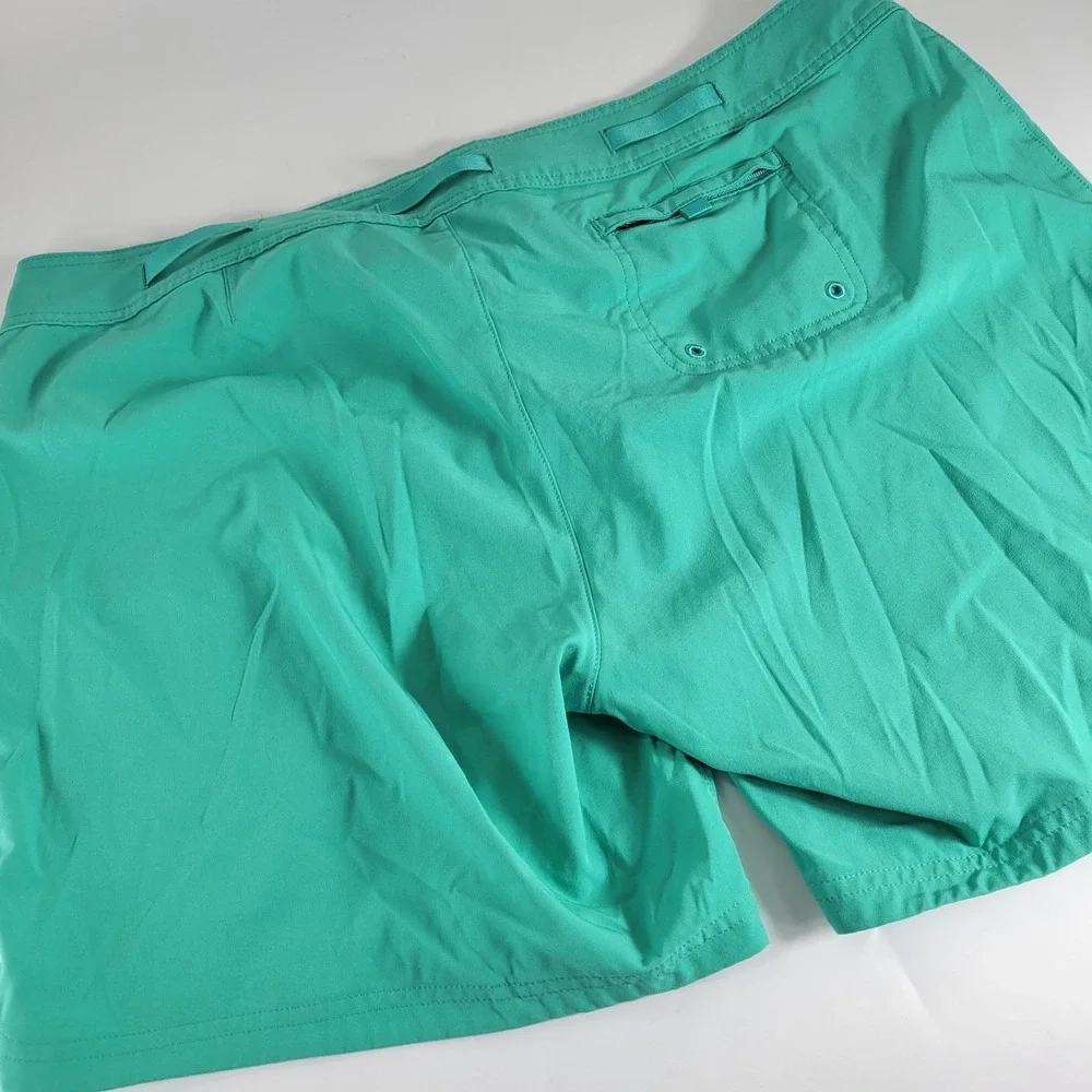 Prana Men's 40x6 Unlined Green Lightweight Board Shorts‎ Swim Trunks